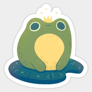 King Frog Sticker